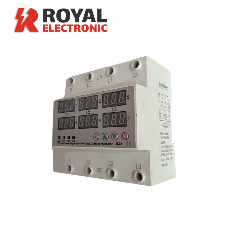 Suntree | Din Rail 3 Phase Adjustable Over Under Voltage Protection Protector
